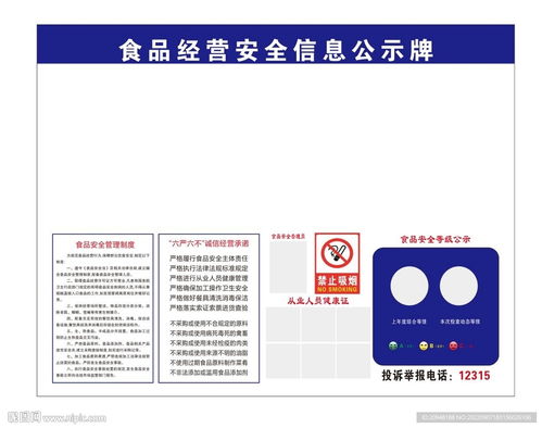食品經(jīng)營(yíng)安全信息公示牌設(shè)計(jì)指南 從標(biāo)志圖標(biāo)到信息咨詢服務(wù)的全方位解析